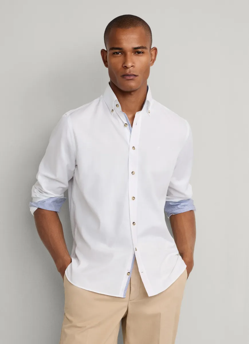 Classic Fit Flannel Herringbone Shirt