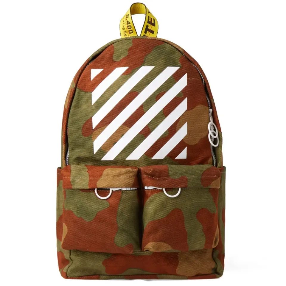 Diagonal Camouflage Backpack