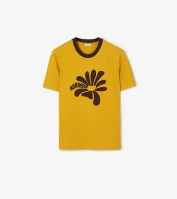 Daisy Cotton T-shirt in Pear yellow