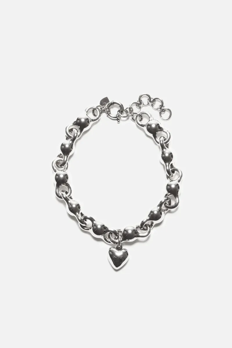 Heart charm necklace
