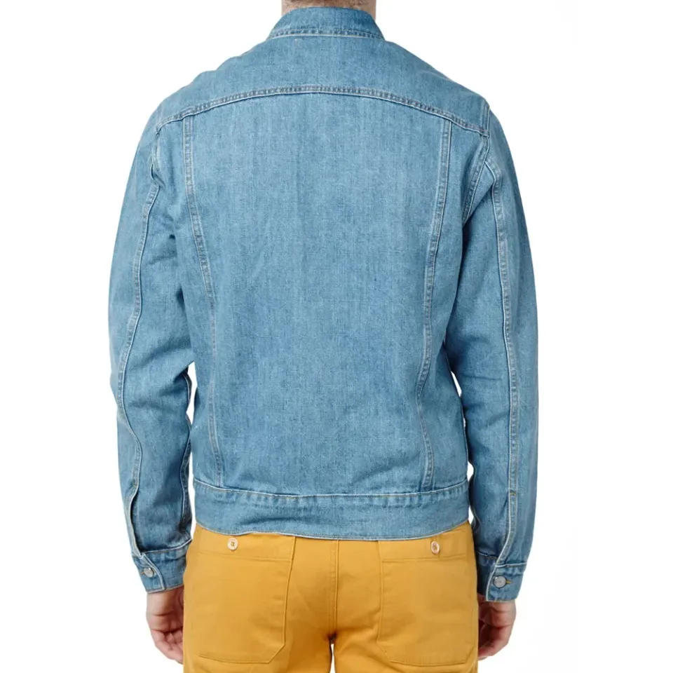 Hidden Button Jean Jacket