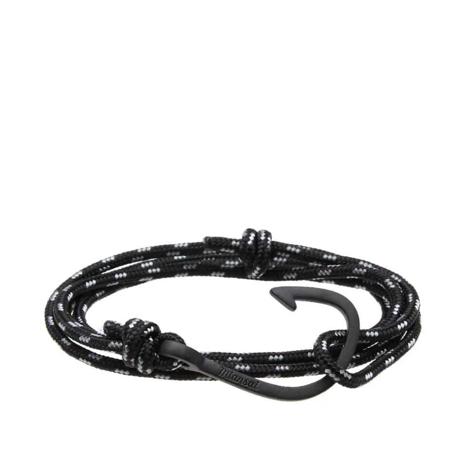 Black Hook Rope Bracelet