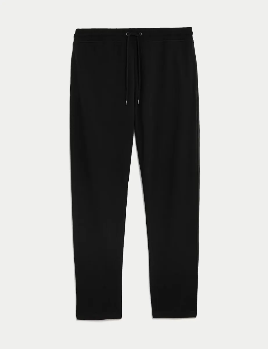 Cotton Rich Straight Leg Joggers Black