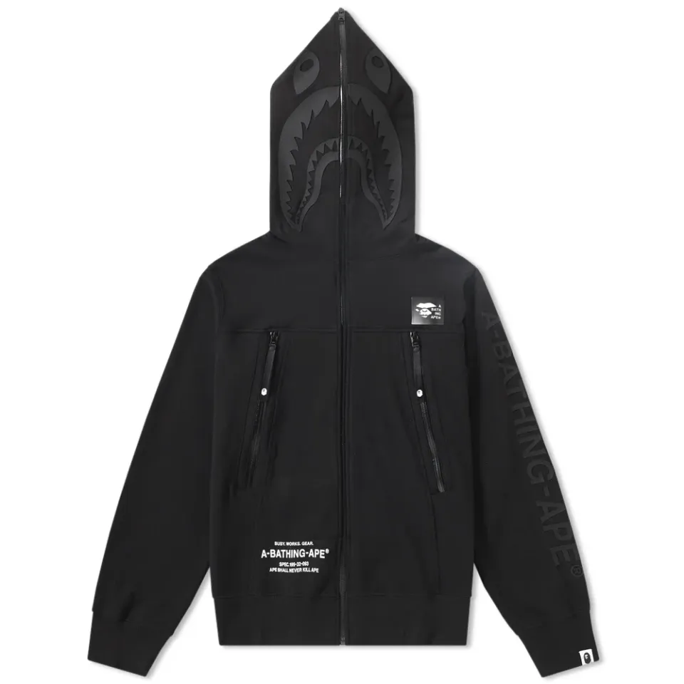 Double Knit Shark Full Zip Hoodie