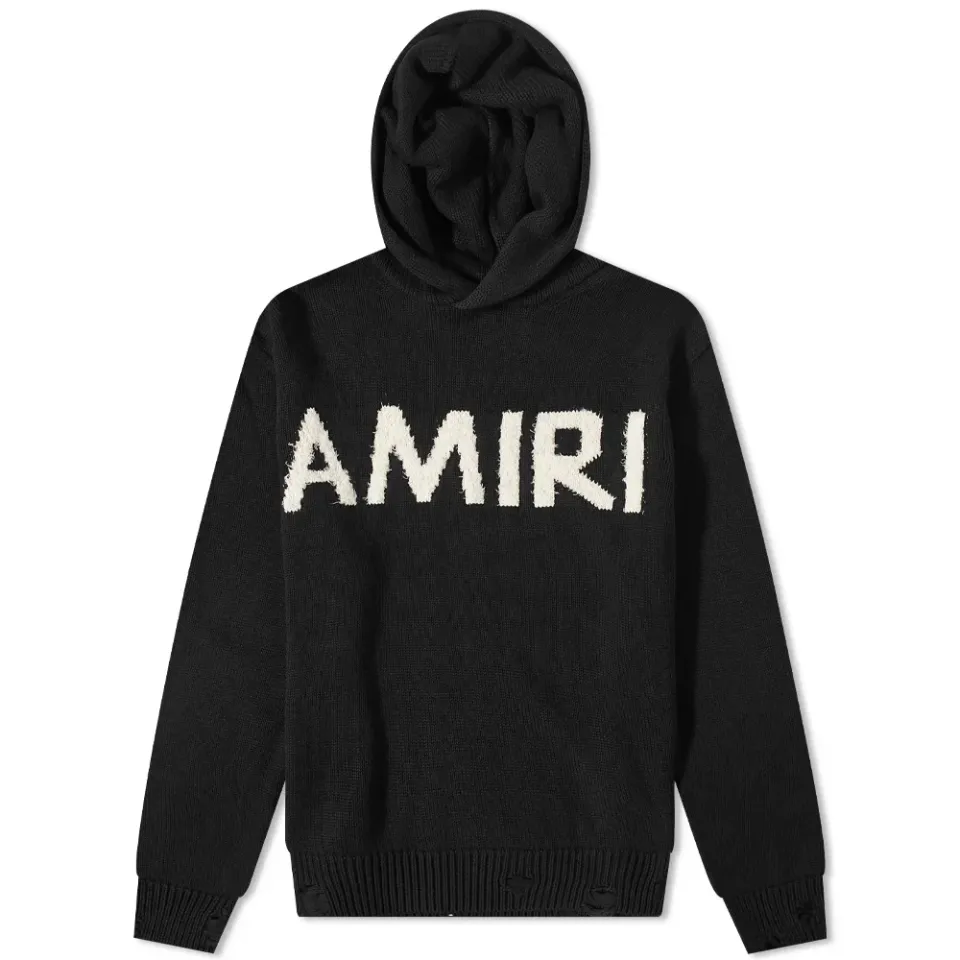 Eyelash Logo Knitted Hoodie