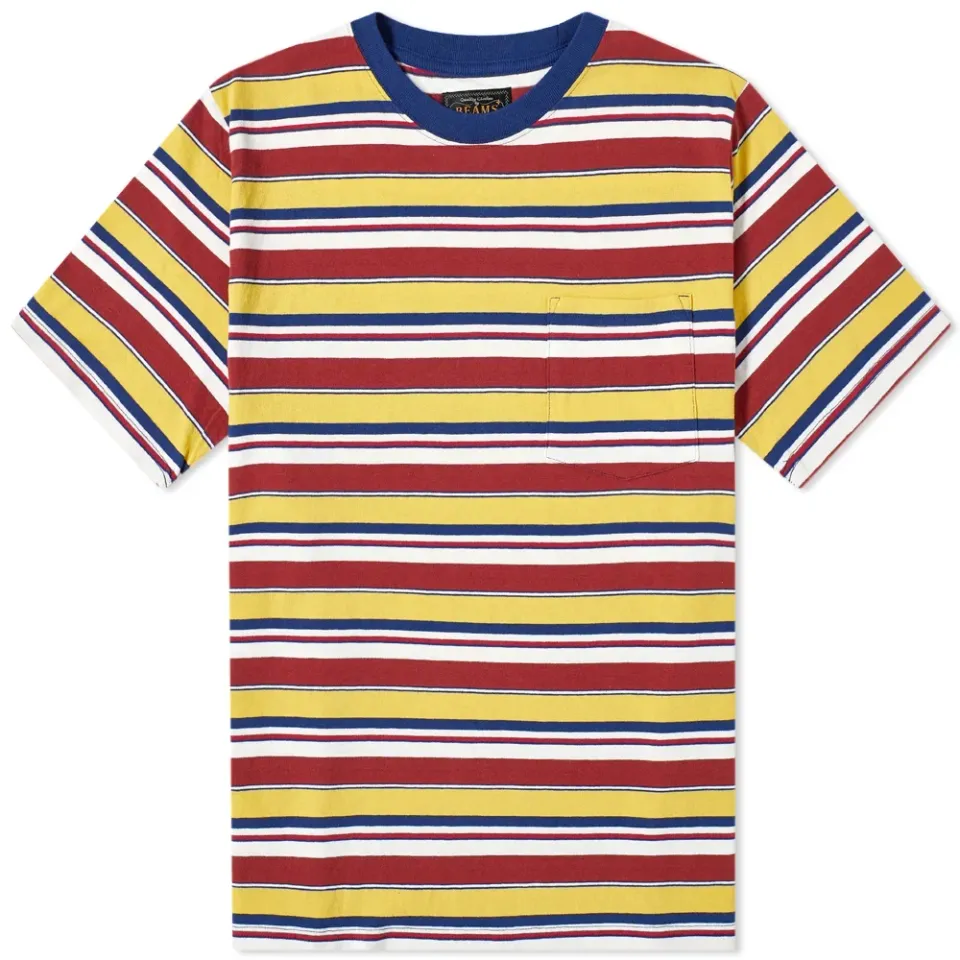 Multi Stripe Pocket T-Shirt