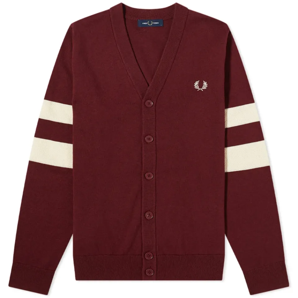 Tipped Sleeve Cardigan