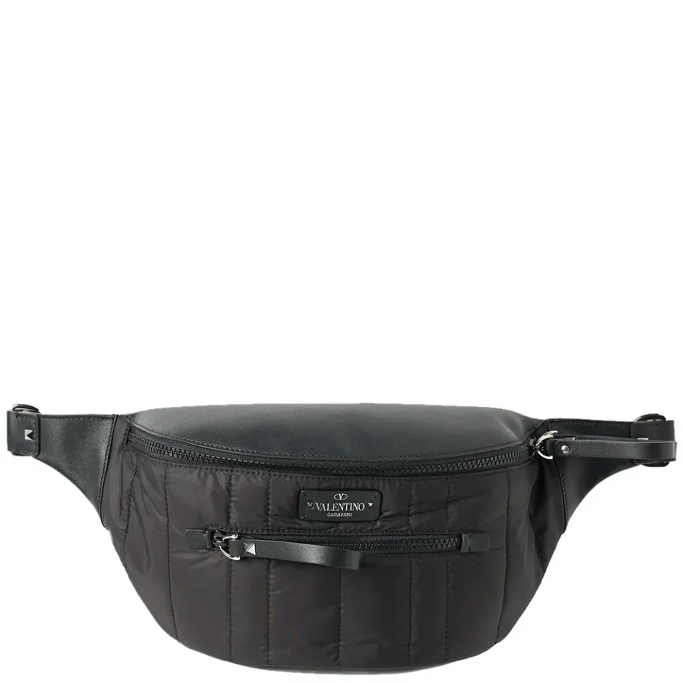 Nylon and Leather Waist bag