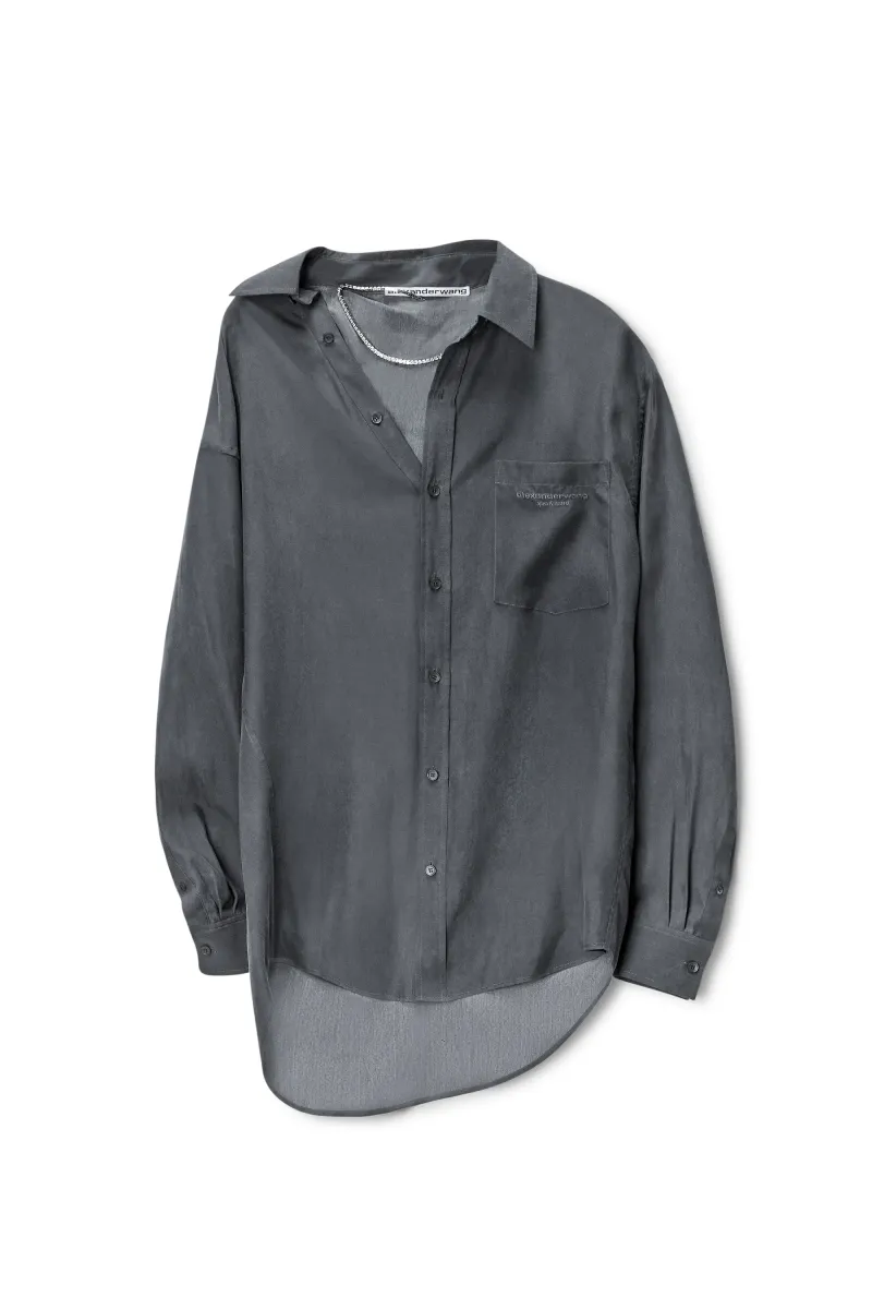 Pre-Styled Off-Shoulder Shirtdress