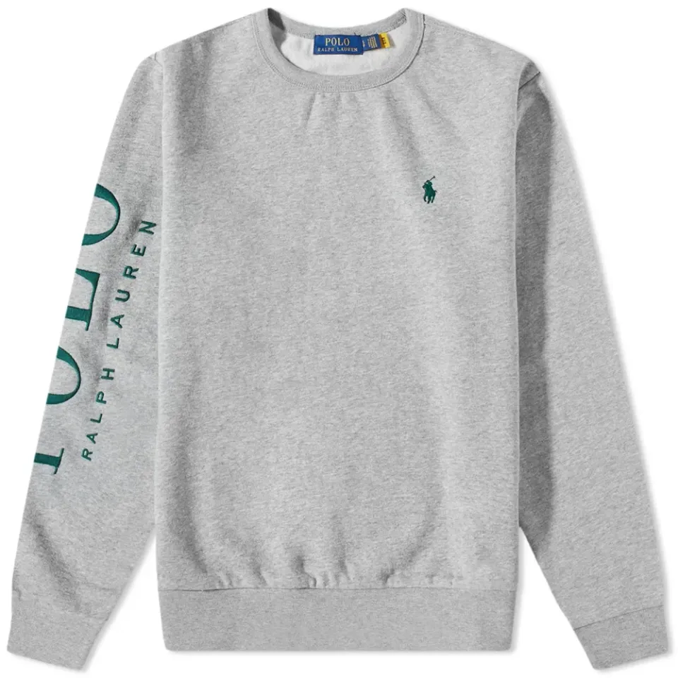 Logo Sleeve Crew Sweat