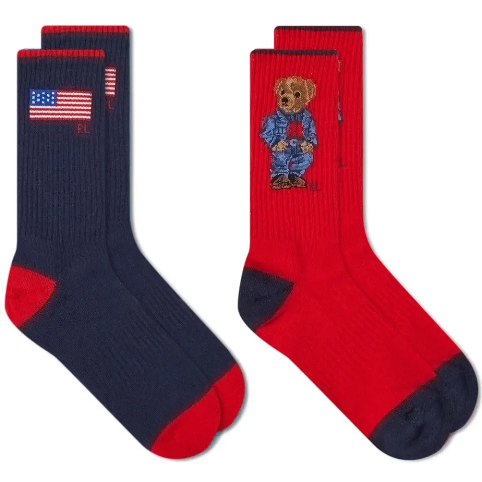 USA Bear Socks - 2 Pack