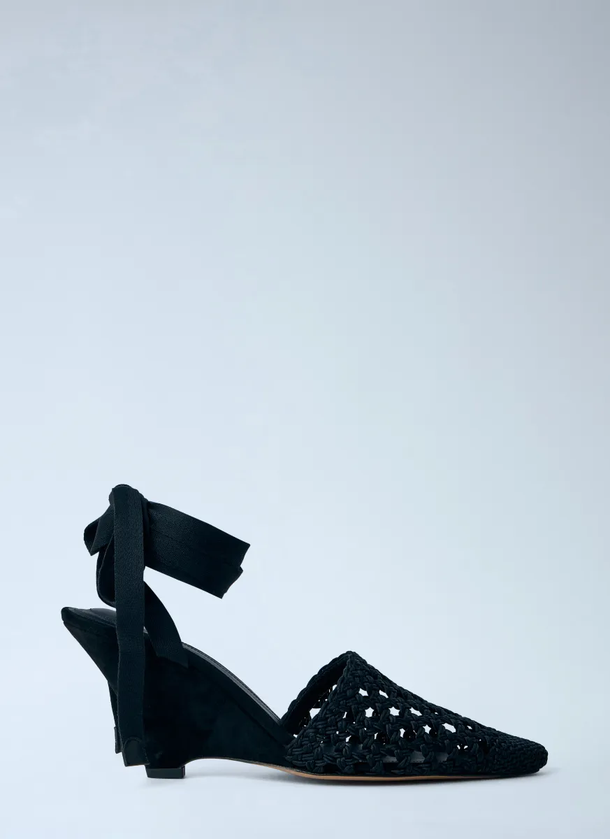 Woven Wedge Sandals