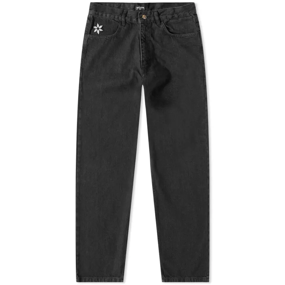 Blue Flowers Denim Jeans