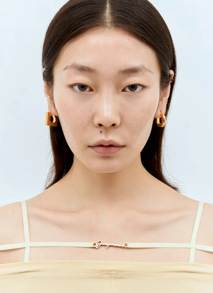 Les Boucles Rond Carre Earrings