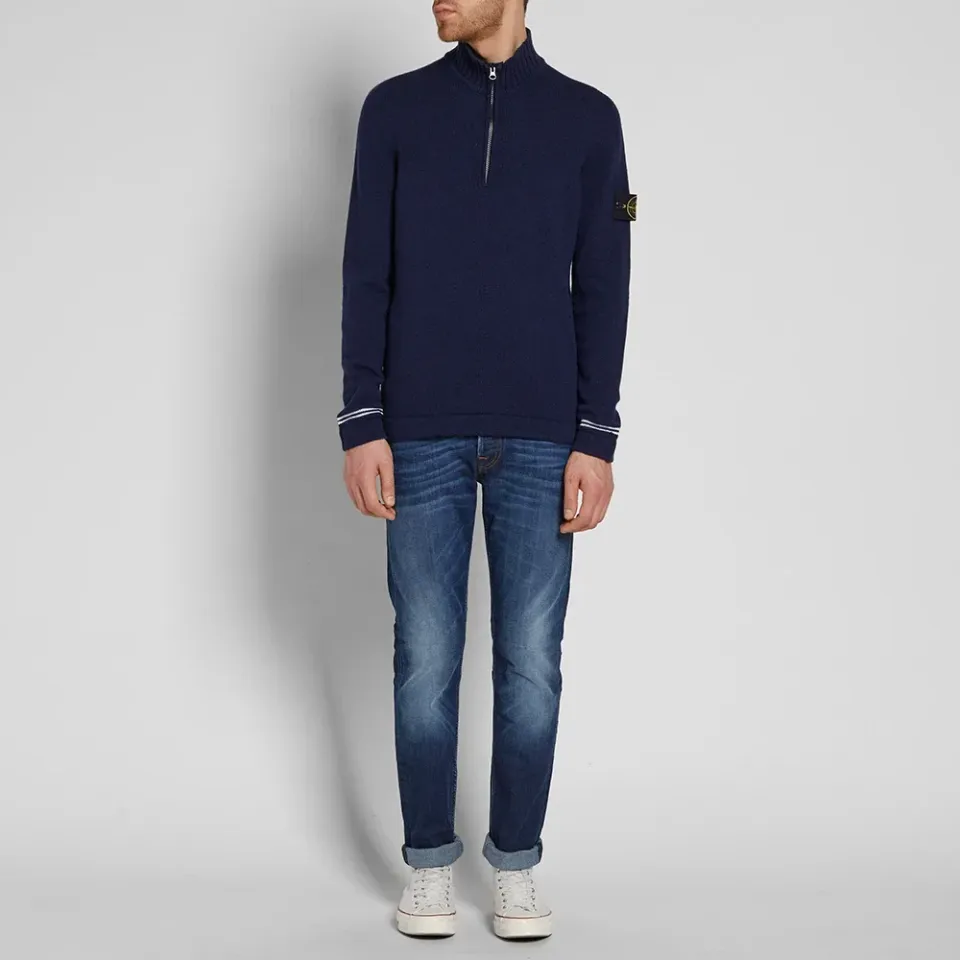 Lambswool Half Zip Knit