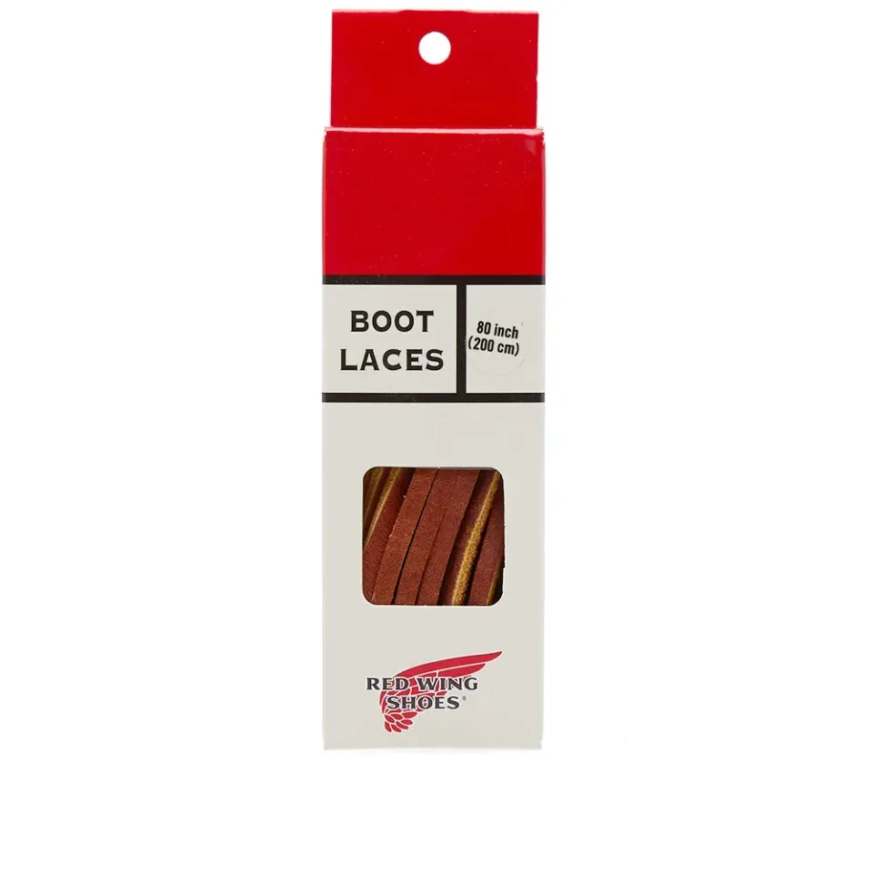 80" Chestnut Leather Laces