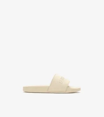 Logo Slides in Sesame white/dove beige