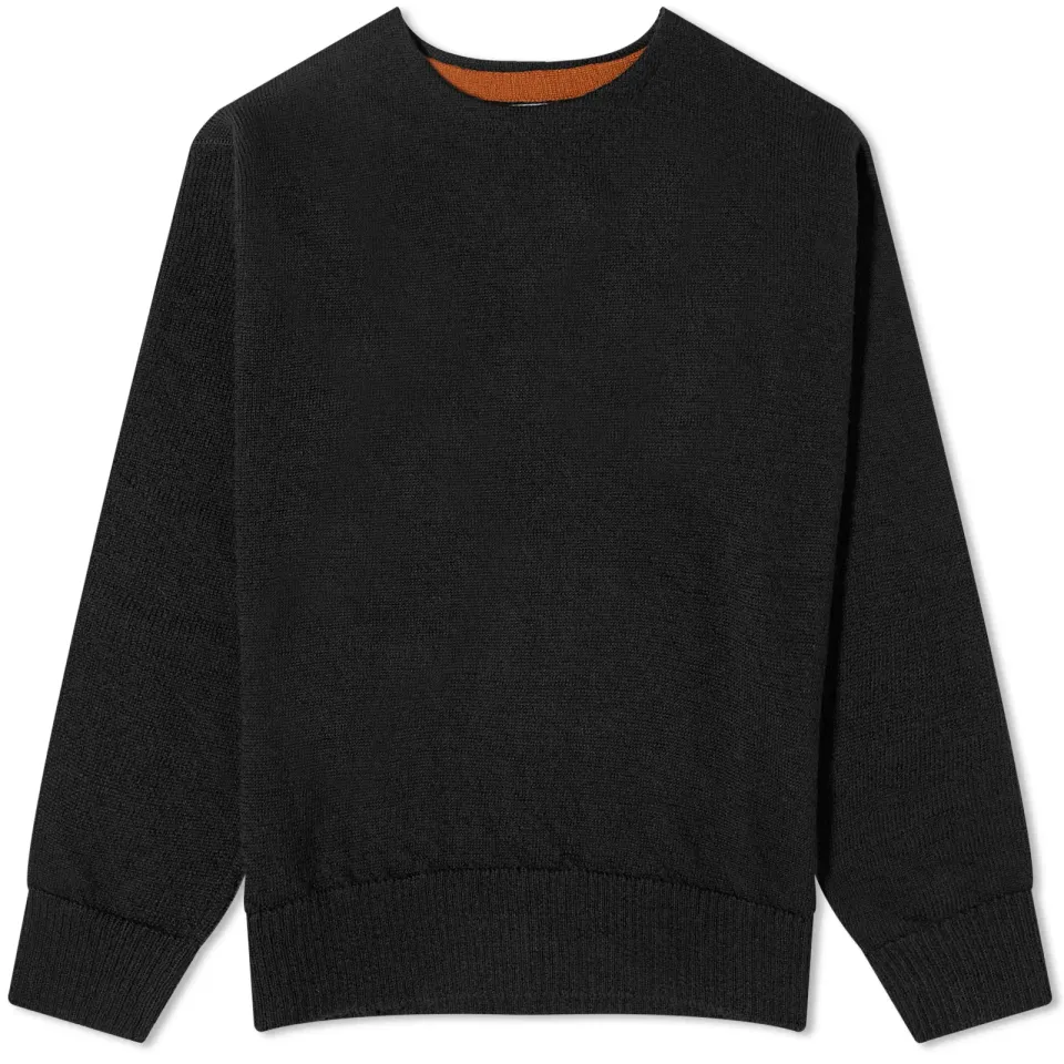 Contrast Stitch Crew Knit
