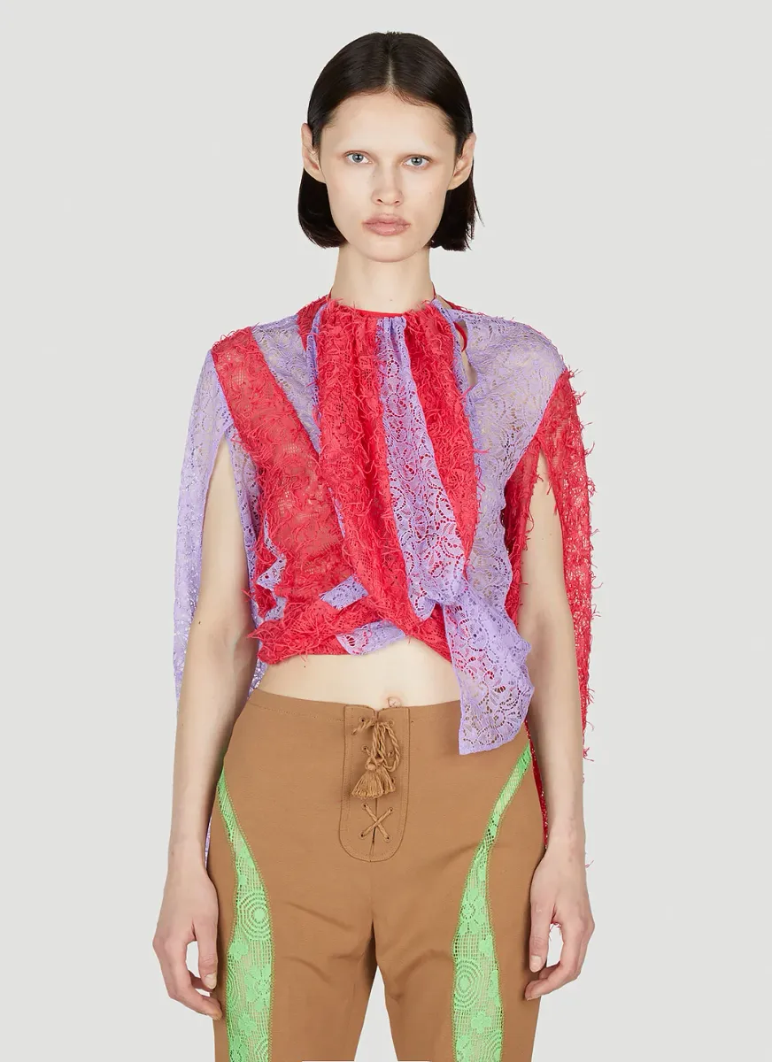 Lace Draped Top