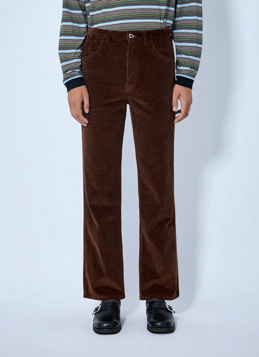 Corduroy Straight-Leg Trousers