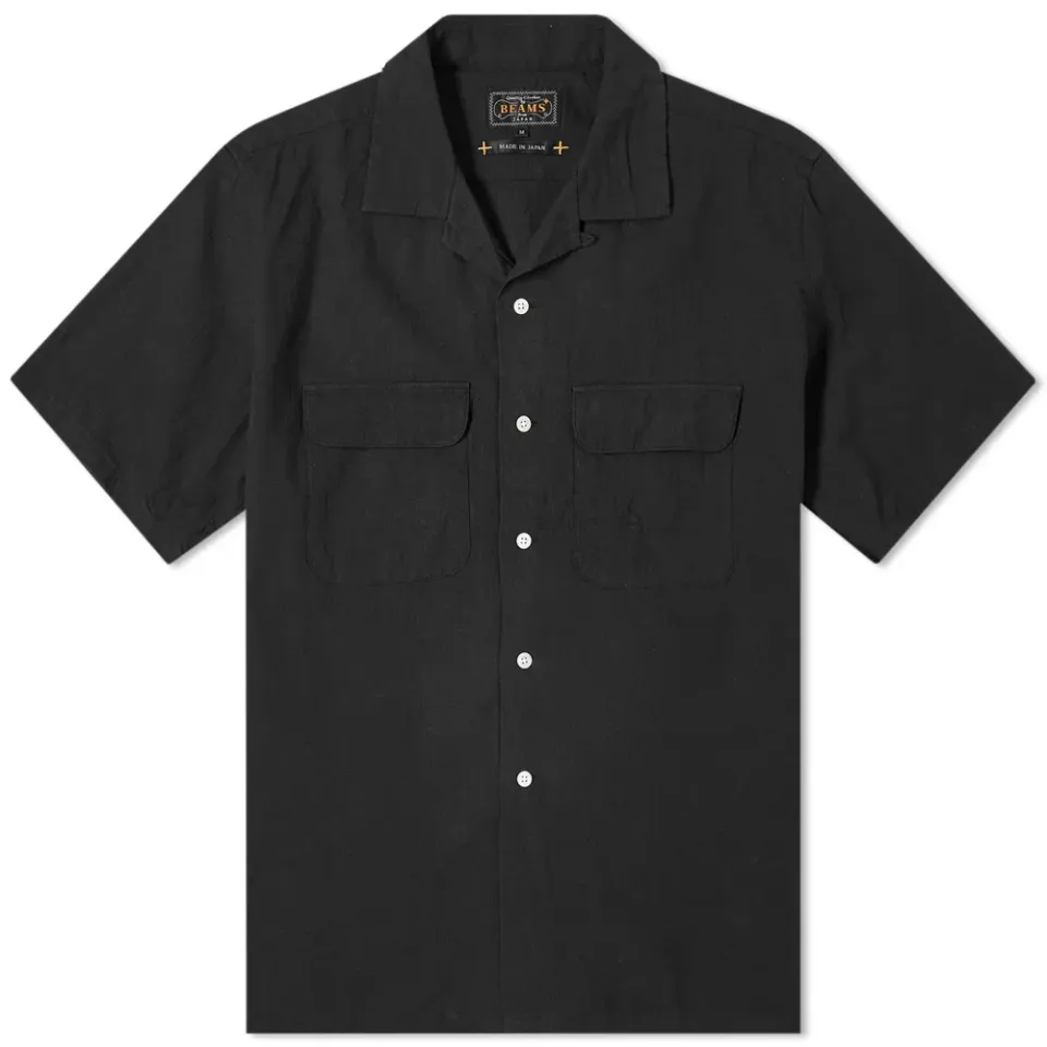 Short Sleeve Open Collar Shirt