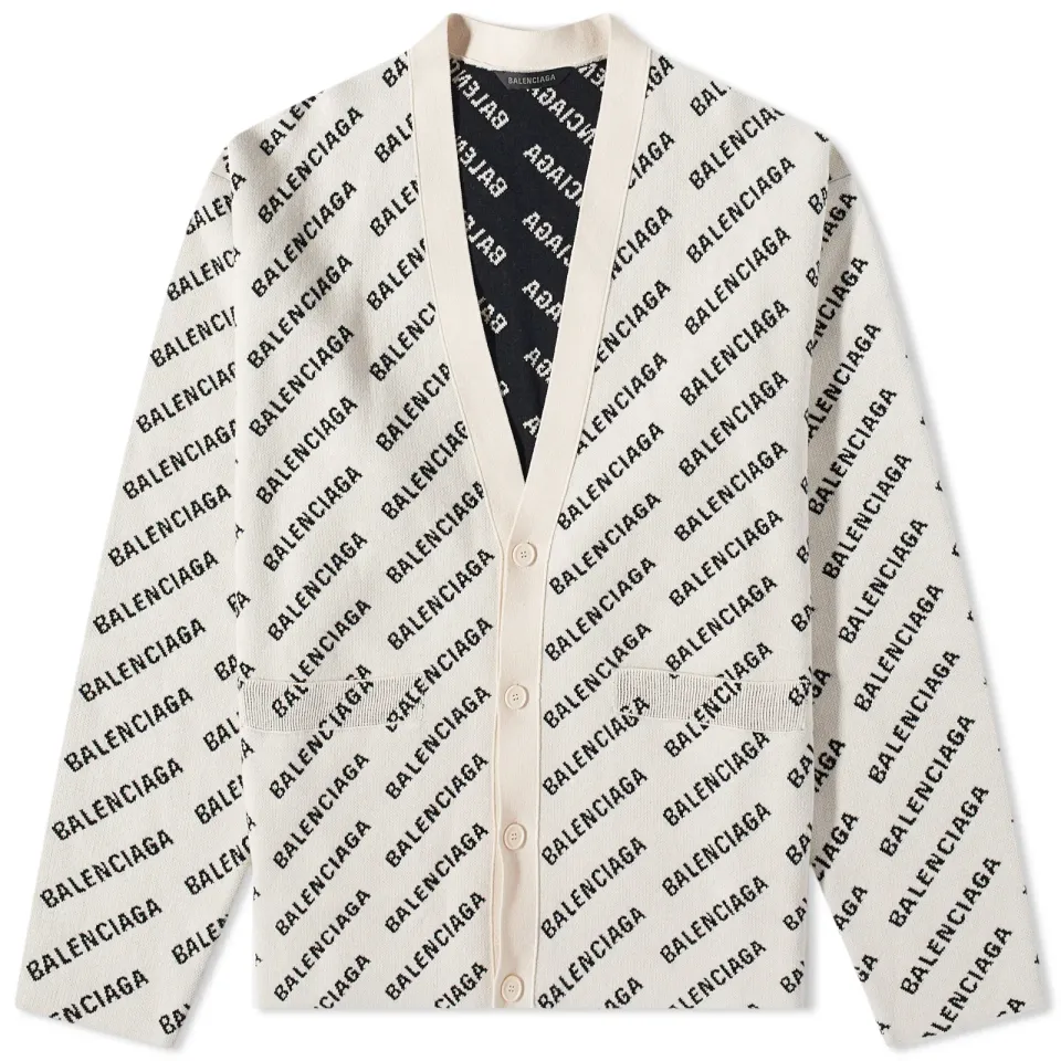 All Over Logo Cardigan