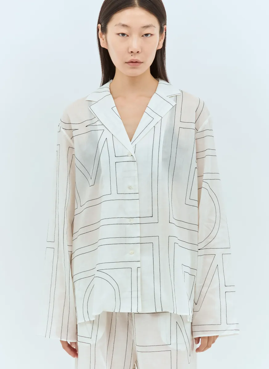 Monogram Pyjama Top