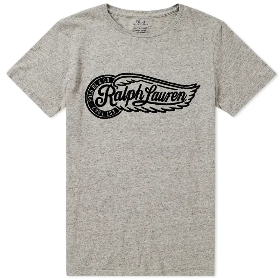 Flocked Wing Logo Tee