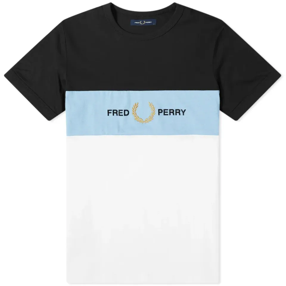 Embroidered Logo Panel Tee