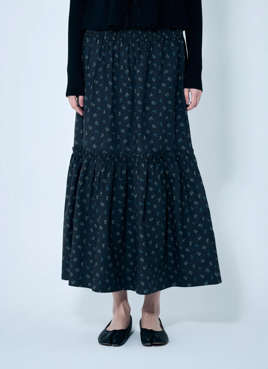 Floral Printed Maxi Skirt
