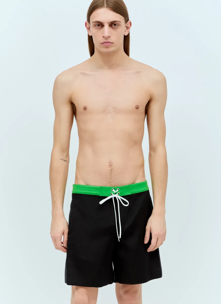 Satin Bermuda Shorts