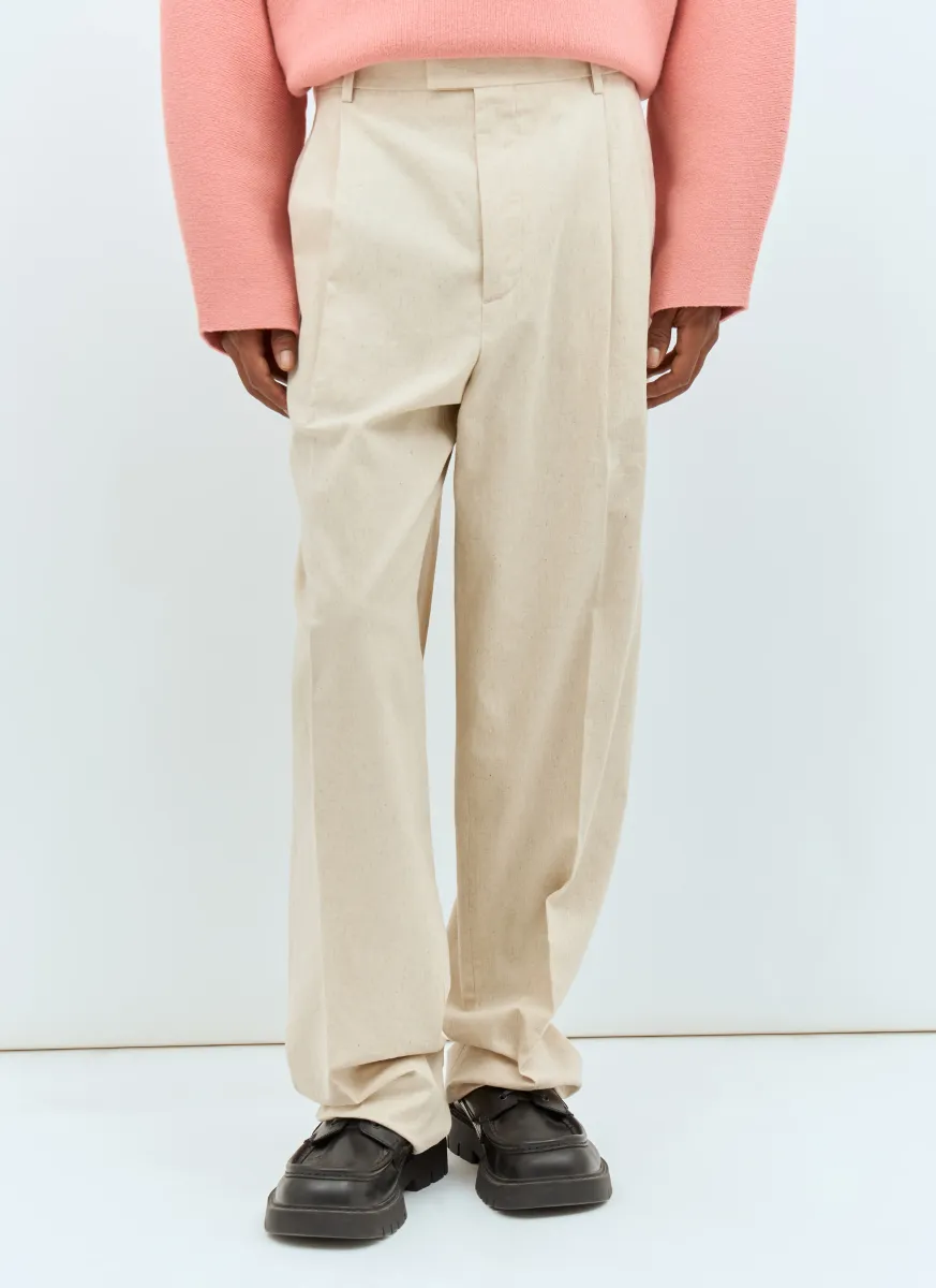 Natural Crisp Poplin Pants