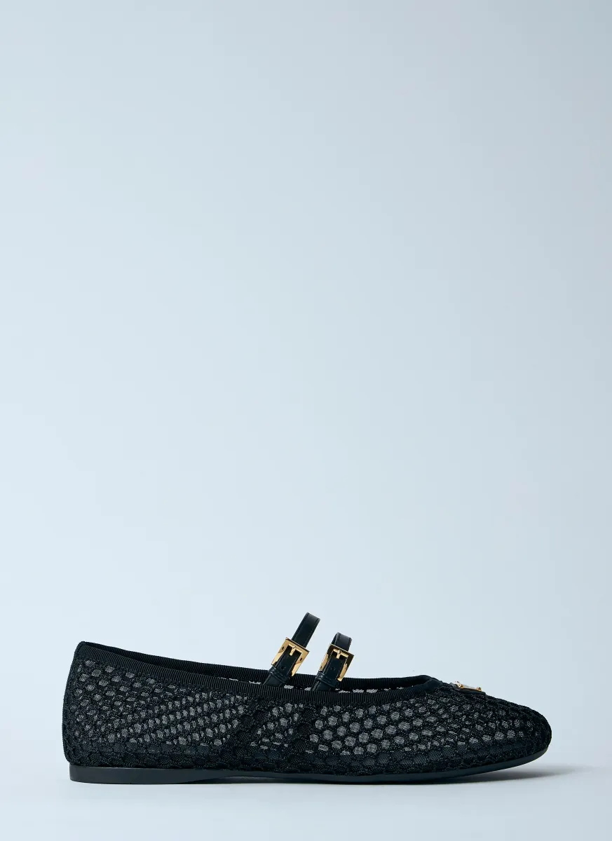 Mesh Ballerina Flats