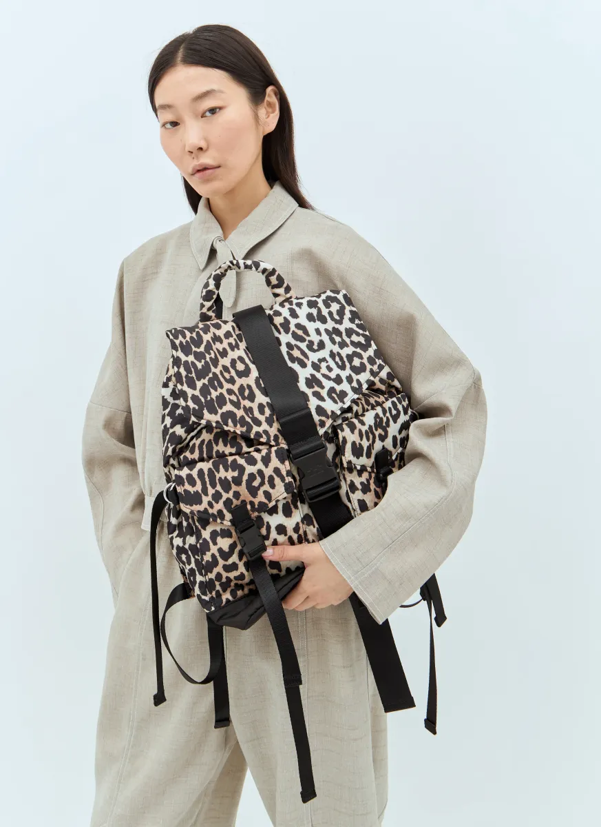 Leopard Tech Backpack