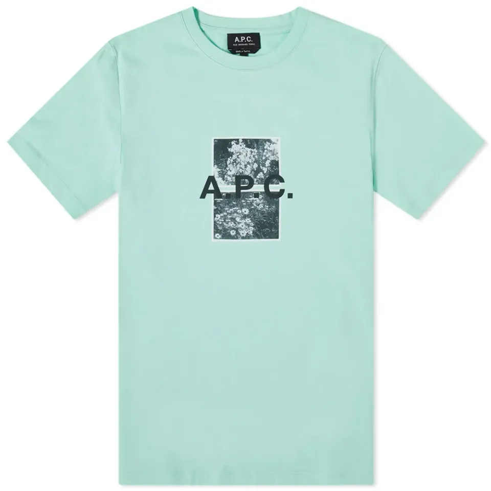 A.P.C. Teddy Postcard Logo T-Shirt