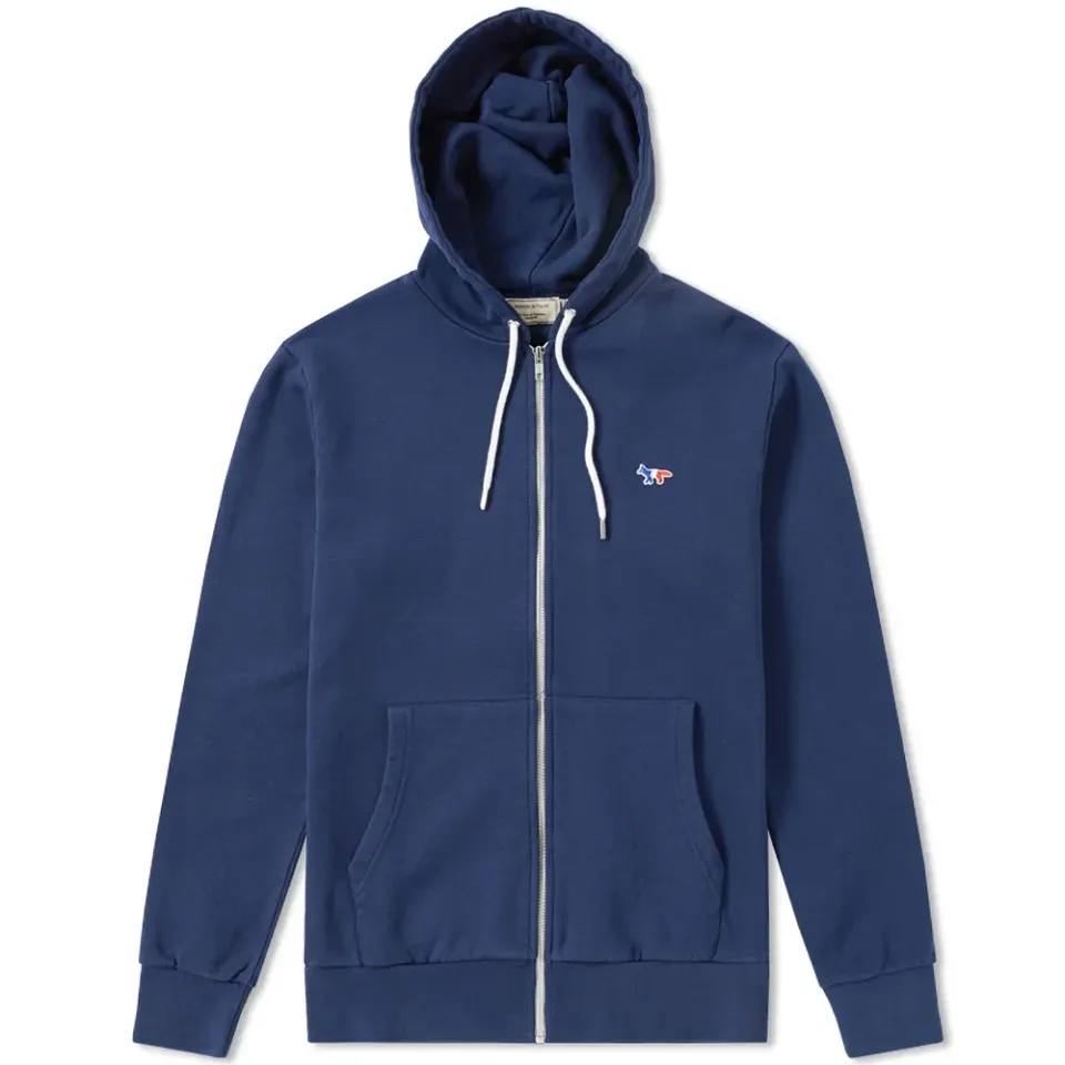 Maison Kitsuné Tricolour Fox Zip Hoody