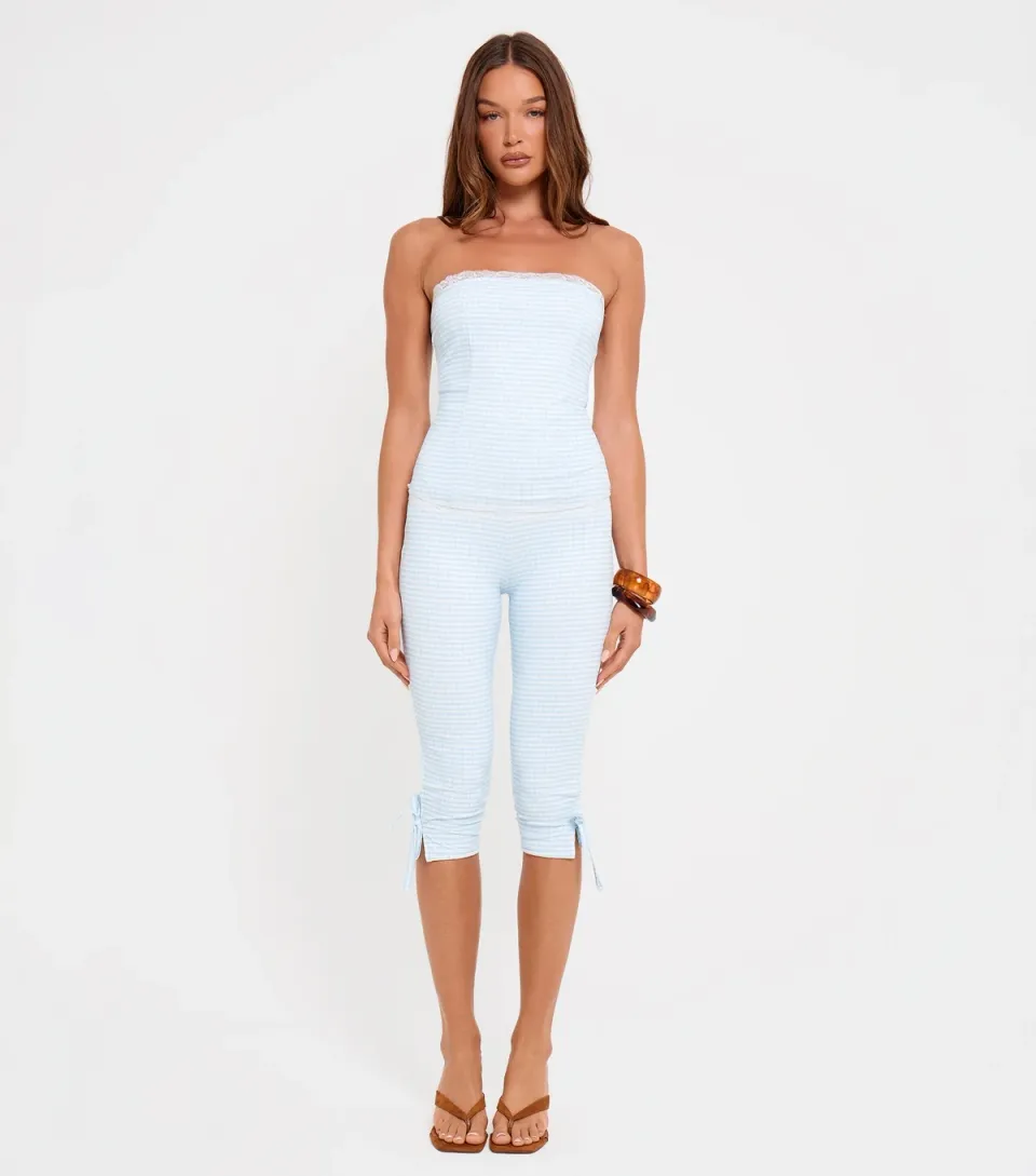 Women's Gingham Capri Pant