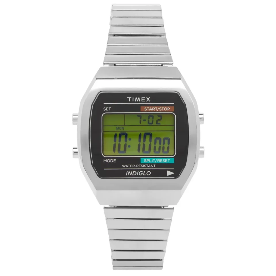 T80 Digital Steel Expansion Band 36mm Watch