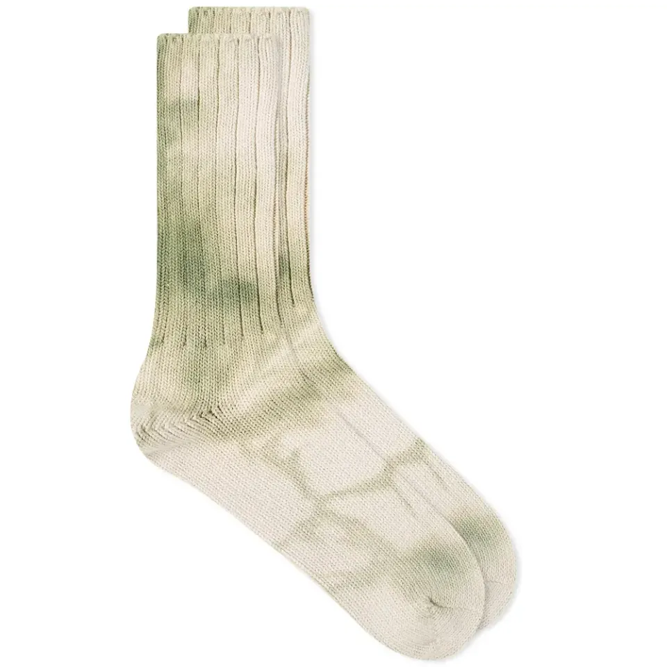 Uneven Dye Crew Sock