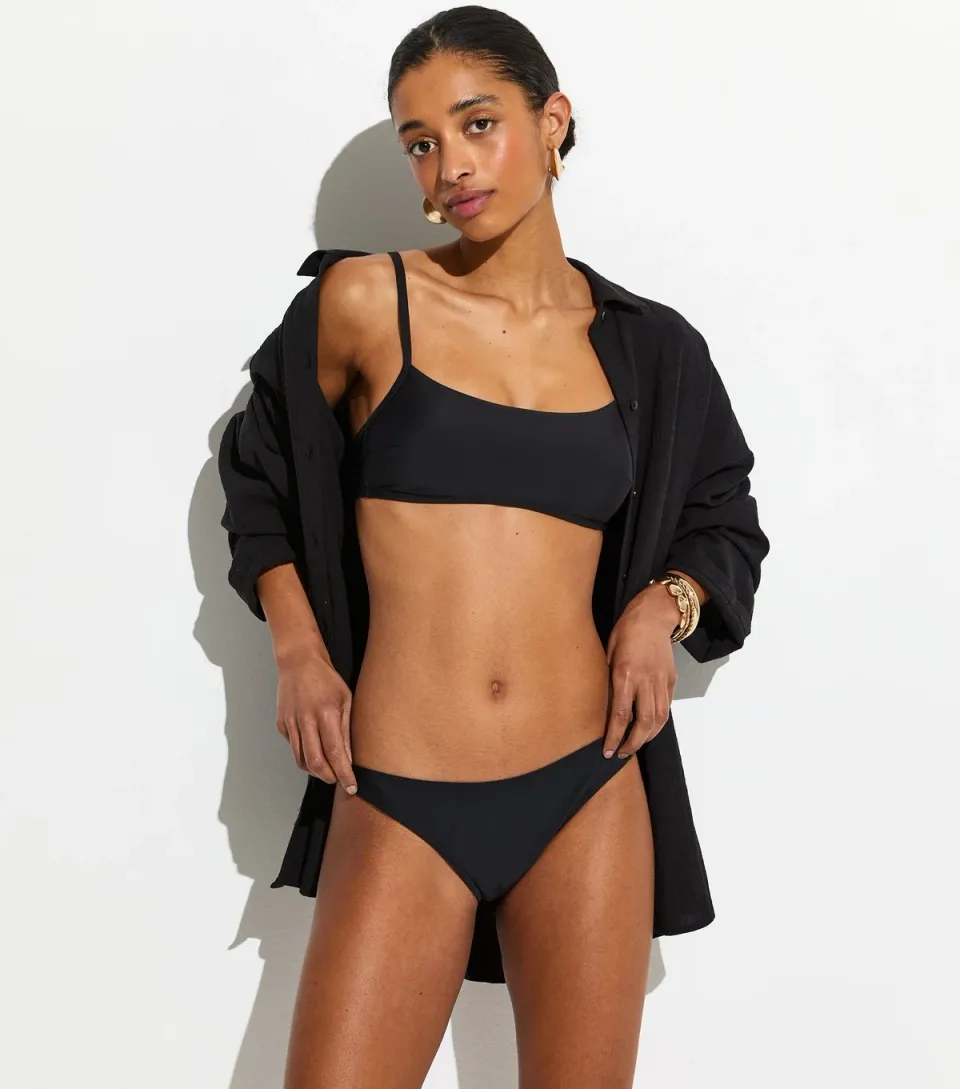 Women's Black Bandeau Bikini Top