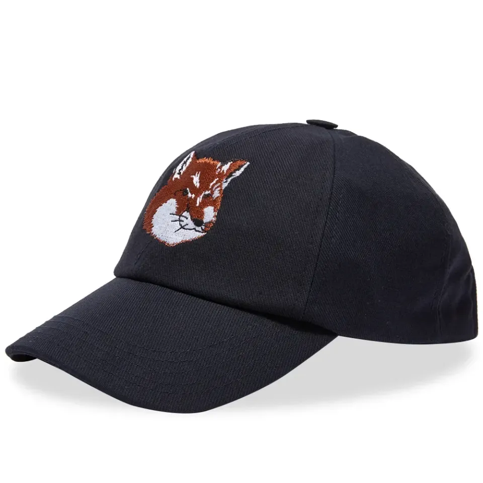 Maison Kitsuné Large Fox Head Embroidery 6P Cap