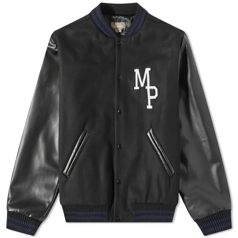 A.P.C. x Jean Touitou Miss Rayon Teddy Varsity Jacket