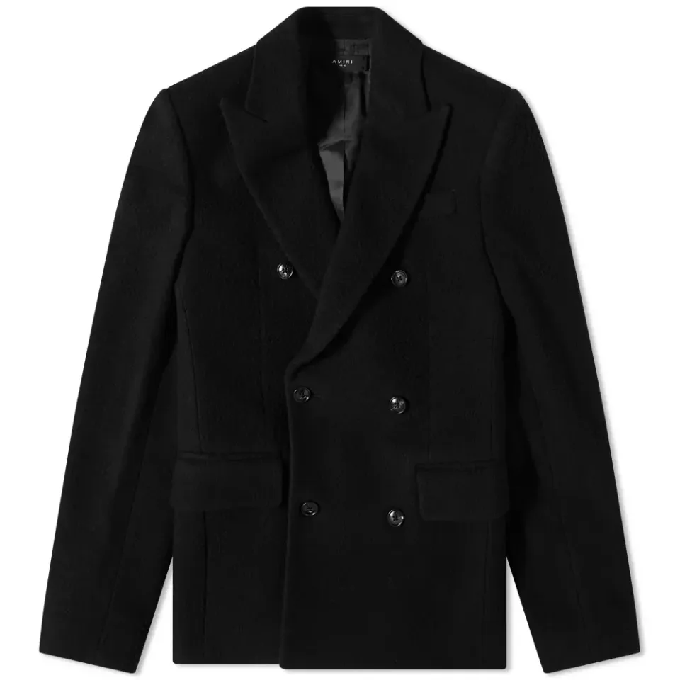 Boiled Wool Double Breasted Jacket