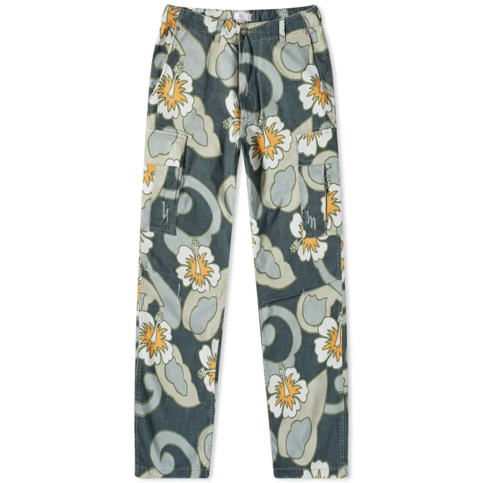 Cargo Hibiscus Print Pant