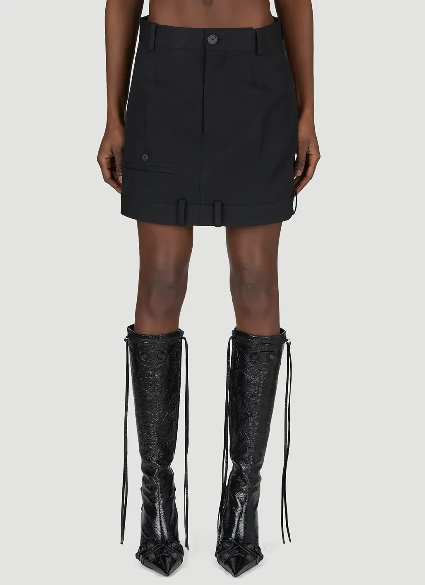 Deconstructed Mini Skirt