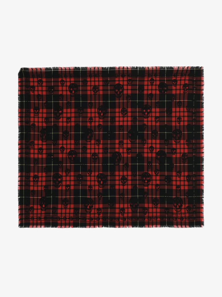 Tartan Skull Scarf