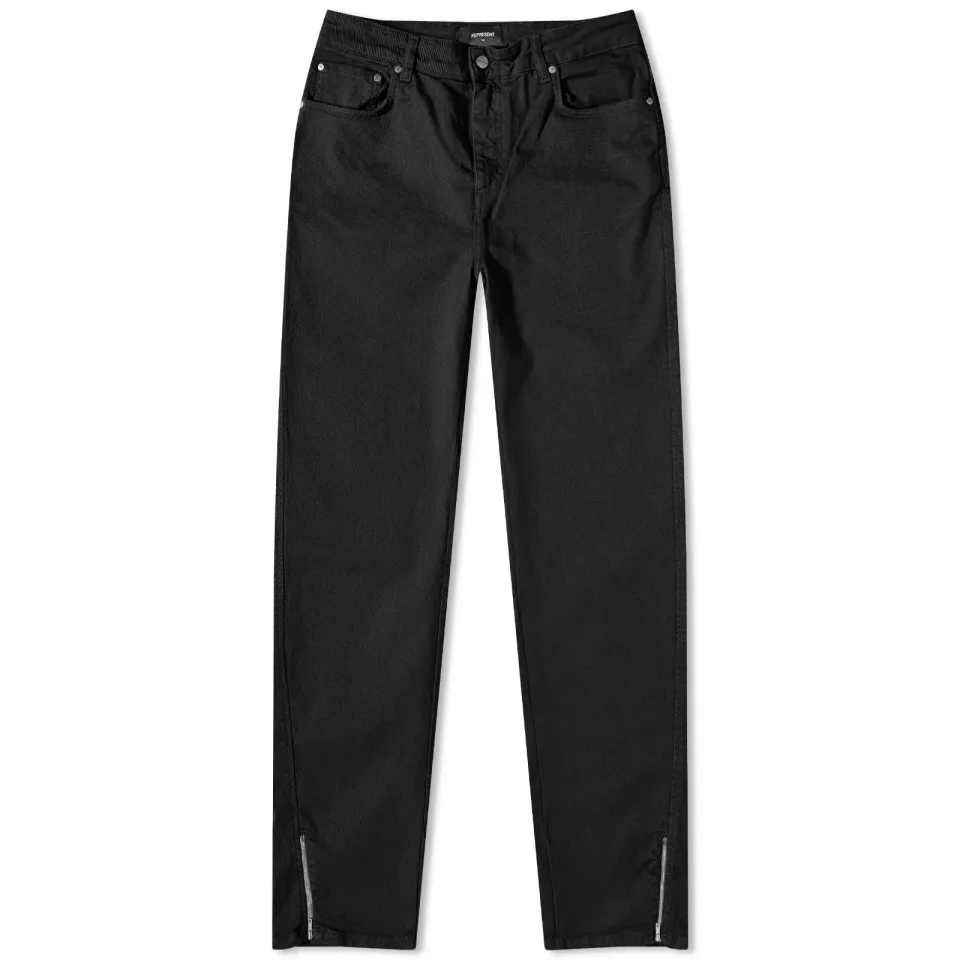 Split Zip Denim Jeans