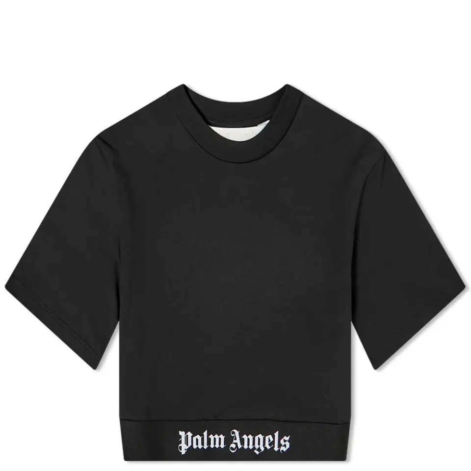 Logo Tape Cropped T-Shirt