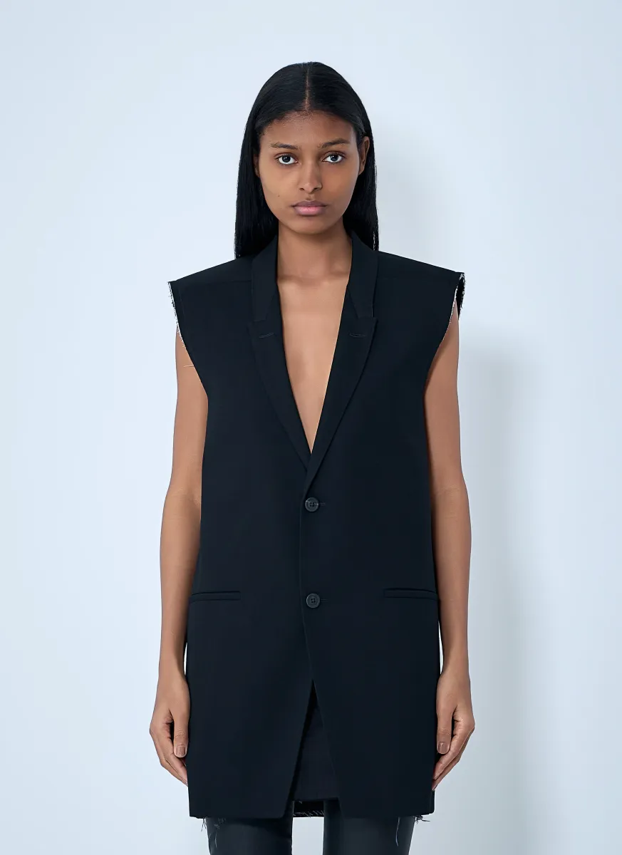 Sleeveless Tailored Blazer