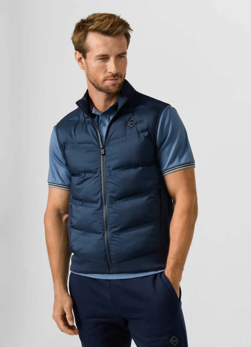 Lightweight Quilted Hybrid Sweat Gilet